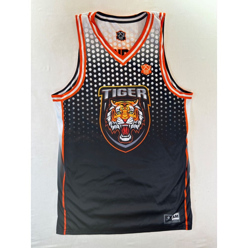 Resto Athletic Elite Basketball Jersey Reversible Tiger Standout 3 Mens Medium